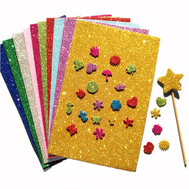 

Блестящая поролоновая бумага а4 для рукоделия, 10 шт., листы поролоновой бумаги, креативная бумага для рукоделия, скрапбукинга, декора, матери...