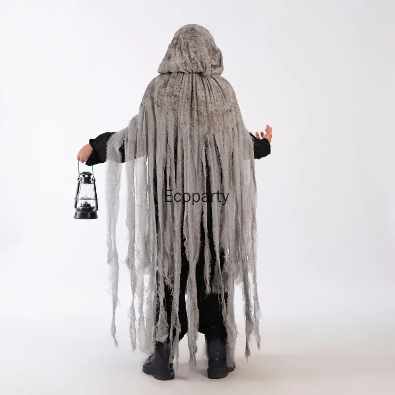 Взрослый Хэллоуин Призрак Dementors Косплей Костюм Ужас Разбросанные Кисточки Зомби Накидка С Капюшоном День Мертвых Вечеринка Наряды (art.: 3920cff3360db) - 3920cff3360db