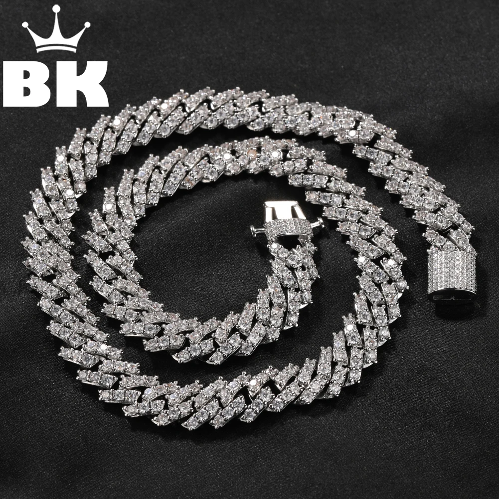 Женский чокер с кубинской звеньем THE BLING KING украшение кубическим цирконием в