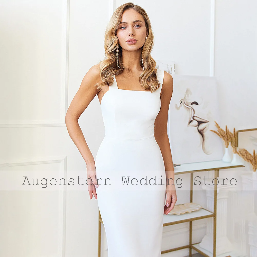 Женское коктейльное платье с открытой спиной белое платье-футляр из джерси лето