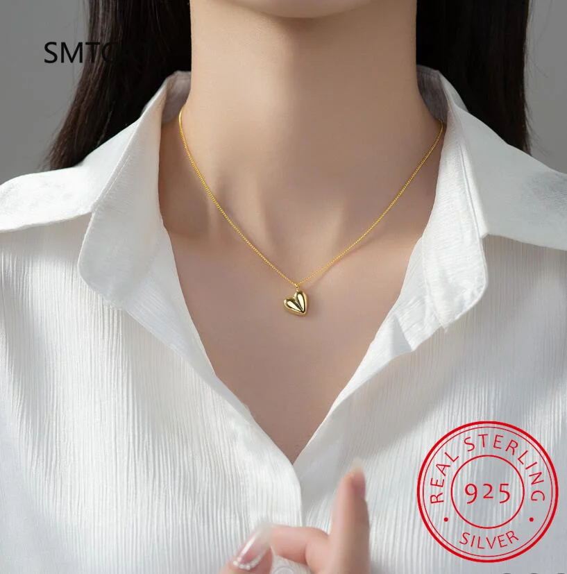 Женское ожерелье из серебра 925 пробы изысканное ювелирное изделие в подарок