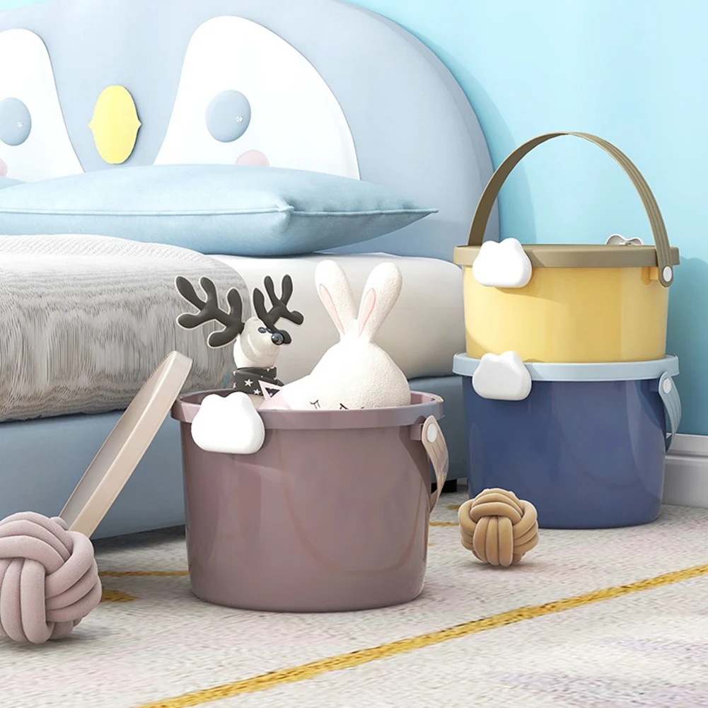 Ручное ведро для детских игрушек строительный блок упаковочная бочка круглая