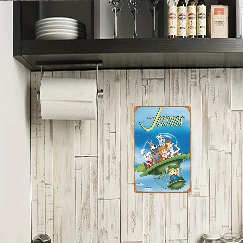 Коллекционный винтажный металлический жестяной знак Jetsons-идеально подходит для