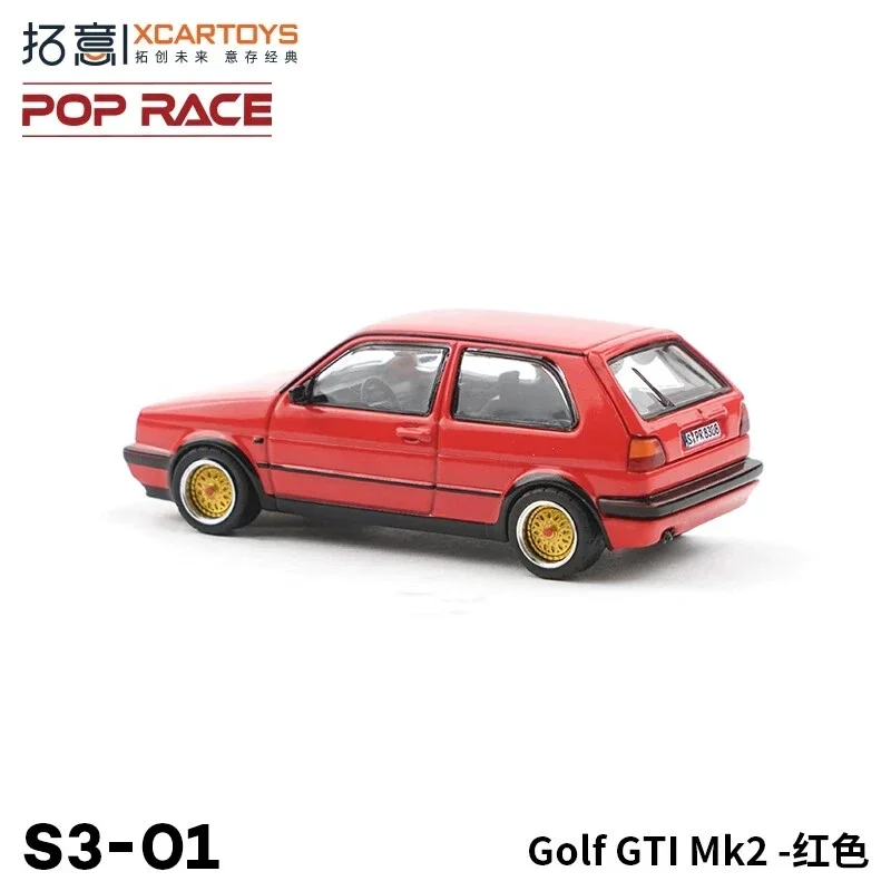 Xмультяшные S1/64 Golf GTI Volkswagen mk2 красная Бриллиантовая Коллекция классических