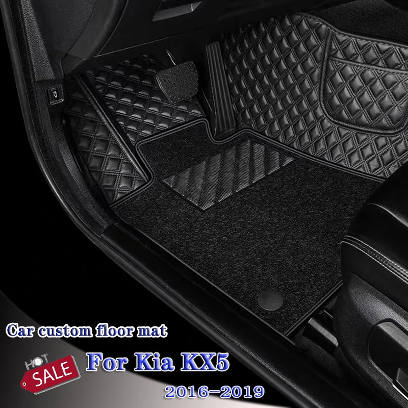 

Автомобильные коврики для Kia KX5 2019 2018 2017 2016, коврики, водонепроницаемые пользовательские накладки на ножки, автомобильный Стайлинг, аксессуары для интерьера, крышка деталей