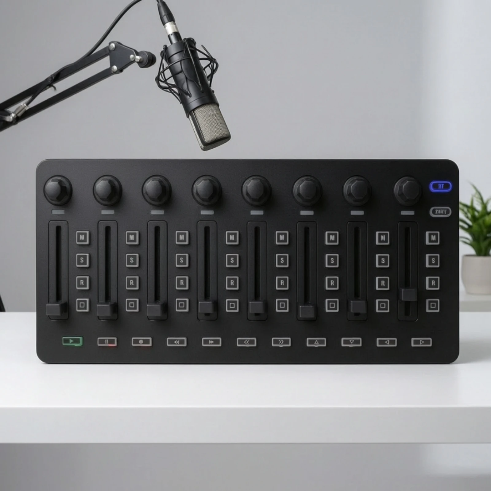 MIDI-контроллер с фейдерами, тактильная USB MIDI-панель управления, программируемая панель управления микшерным пультом, подключение Plug-and-Play. (art.: 3920dd34ffeea) - 3920dd34ffeea