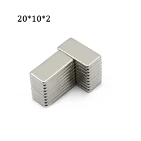 1020304050 pcs 20x10x2 mm block ndfeb neodymium magnet n35 super powerful imanes permanent magnetic strong magnets