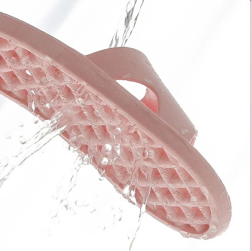 Домашние тапочки для комнаты женские летние нескользящие шлепанцы из ПВХ с