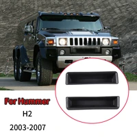 2 pcs door inner handle storage box door mobile phone storage box abs black car styling for hummer h2 2003 2007 accessories