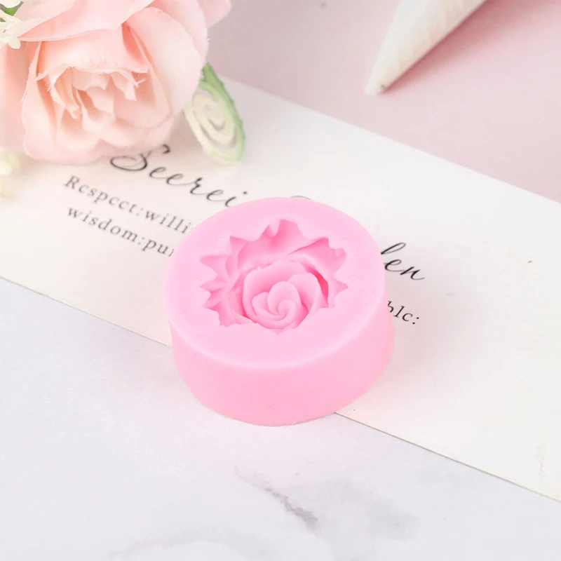 

1PC 3D Rose Flower Silicone Mold Fondant Cake Decorating Chocolate Cookie molds Baking Supply High Quality