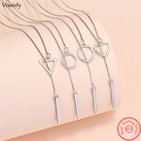viwisfy 4 styles penddant jewelry real 925 sterling silver necklace for women new fashion gifts girl vw22029