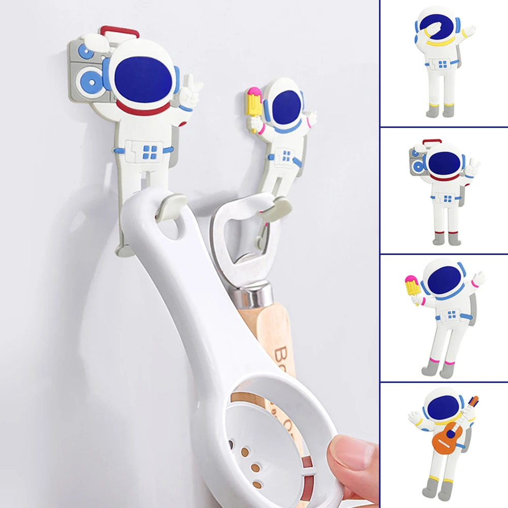 

Fridge Magnets Hook Removable Realistic Pvc Astronaut Shape Refrigerator Sticker Innovative Gift For Kitchen Office Lbshipping