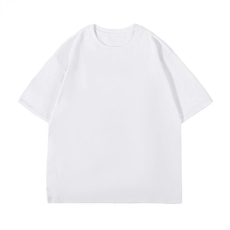 

Футболка YASUGUOJI мужская с коротким рукавом, базовая тенниска из 2022 хлопка, однотонная белая майка оверсайз, лето 100%