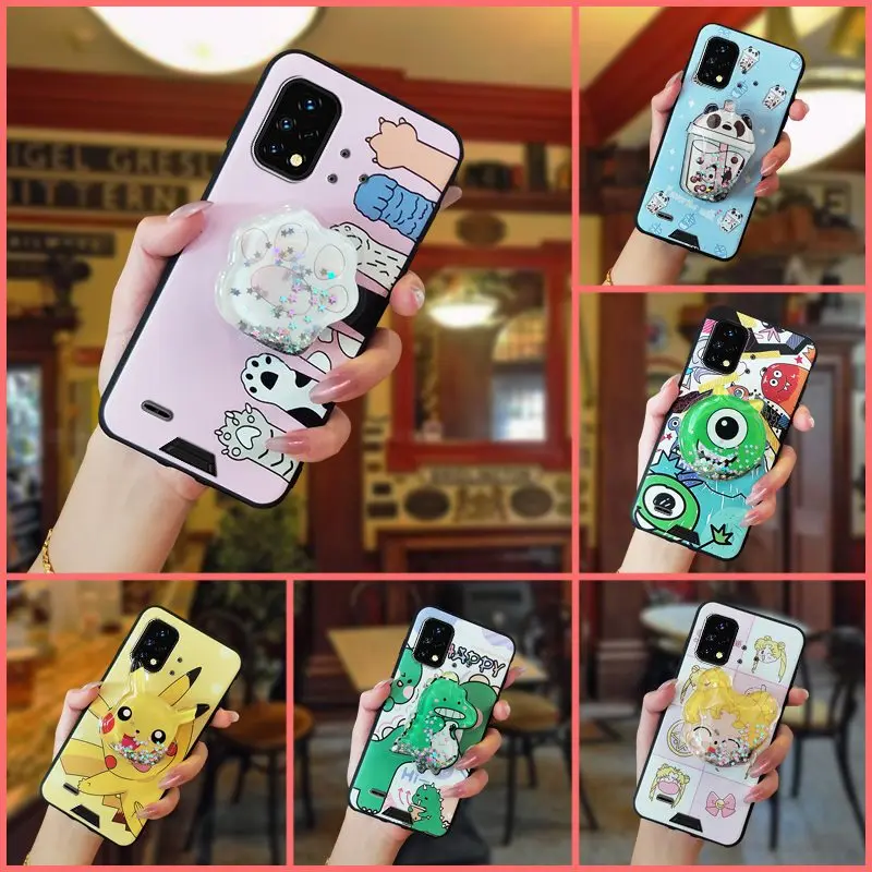 shockproof glisten phone case for umidigi bison x10gx10g nfc foothold fashion design silicone tpu free global shipping