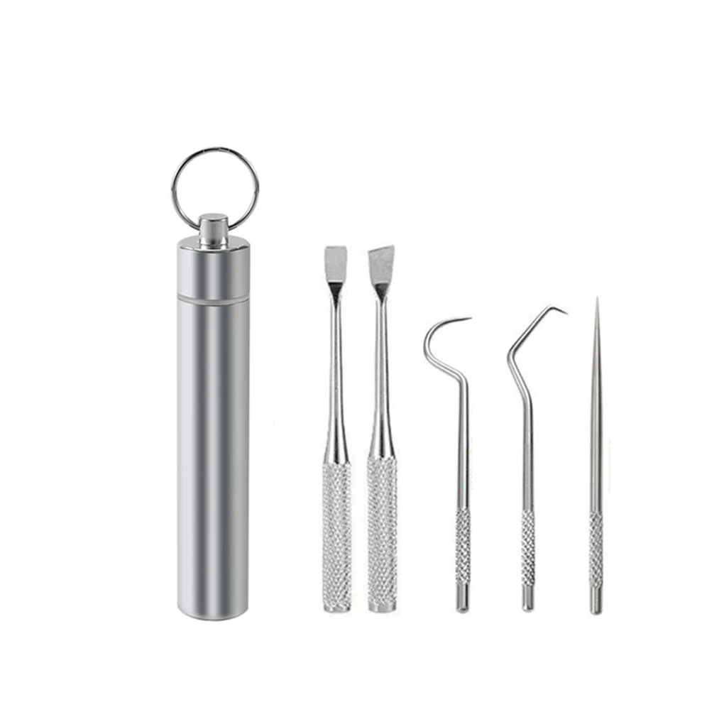 

Toothpick Travel Tooth Cleaning Pick Barbecue Fruit Fork Reusable Washable Multifunctional Teeth Flossing Flosser tooth cleaning