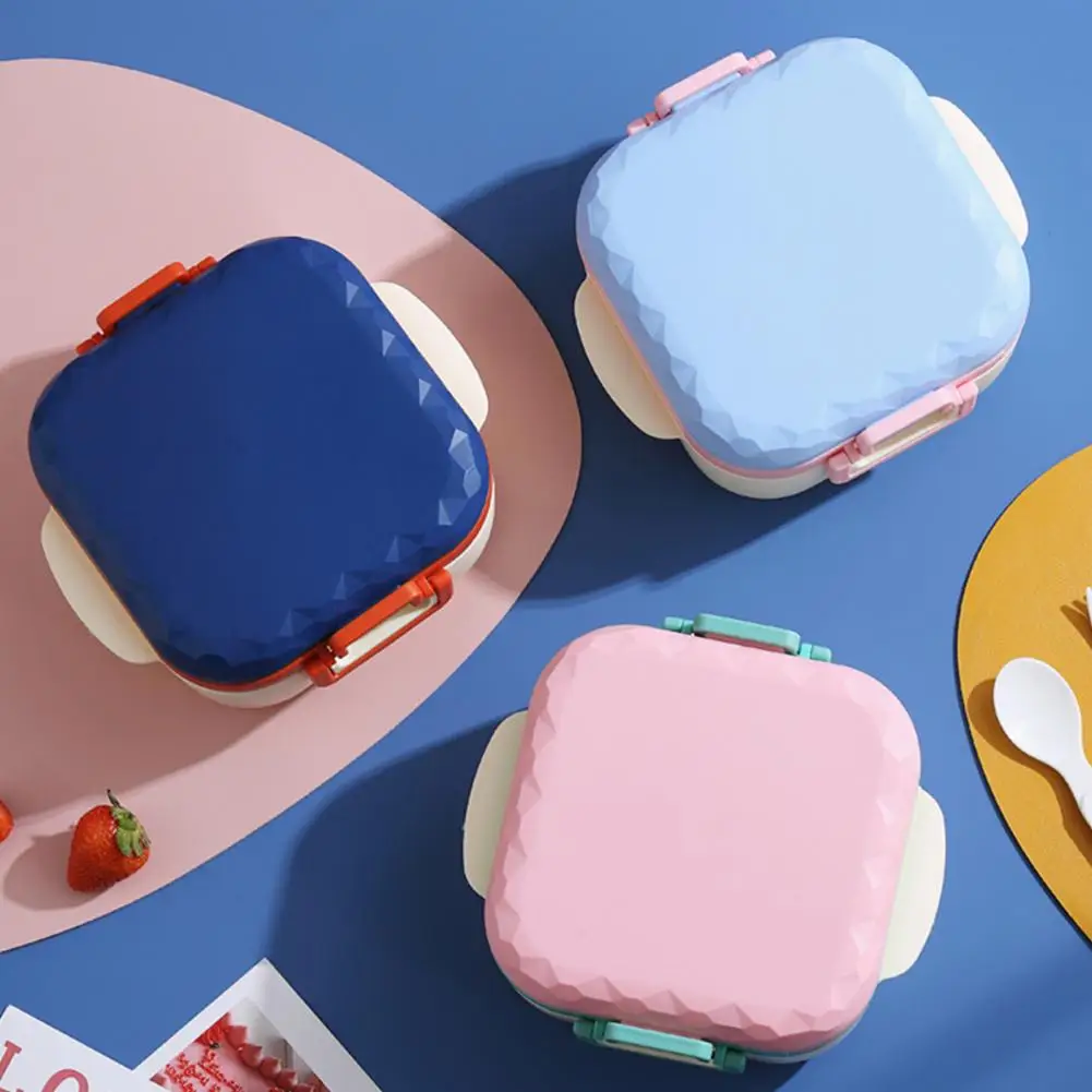 Ланч-бокс с 3 отделениями герметичный для взрослых и детей 900 мл