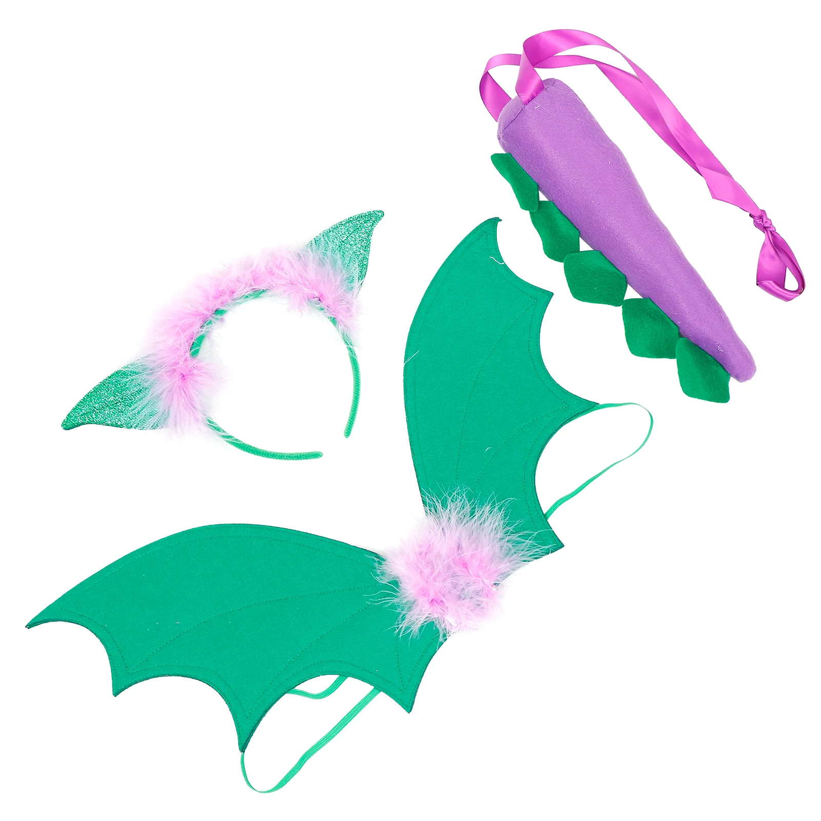 

1 Set Kids Theme Party Cosplay Prop Pterodactyl Wing Tail Headband Kit