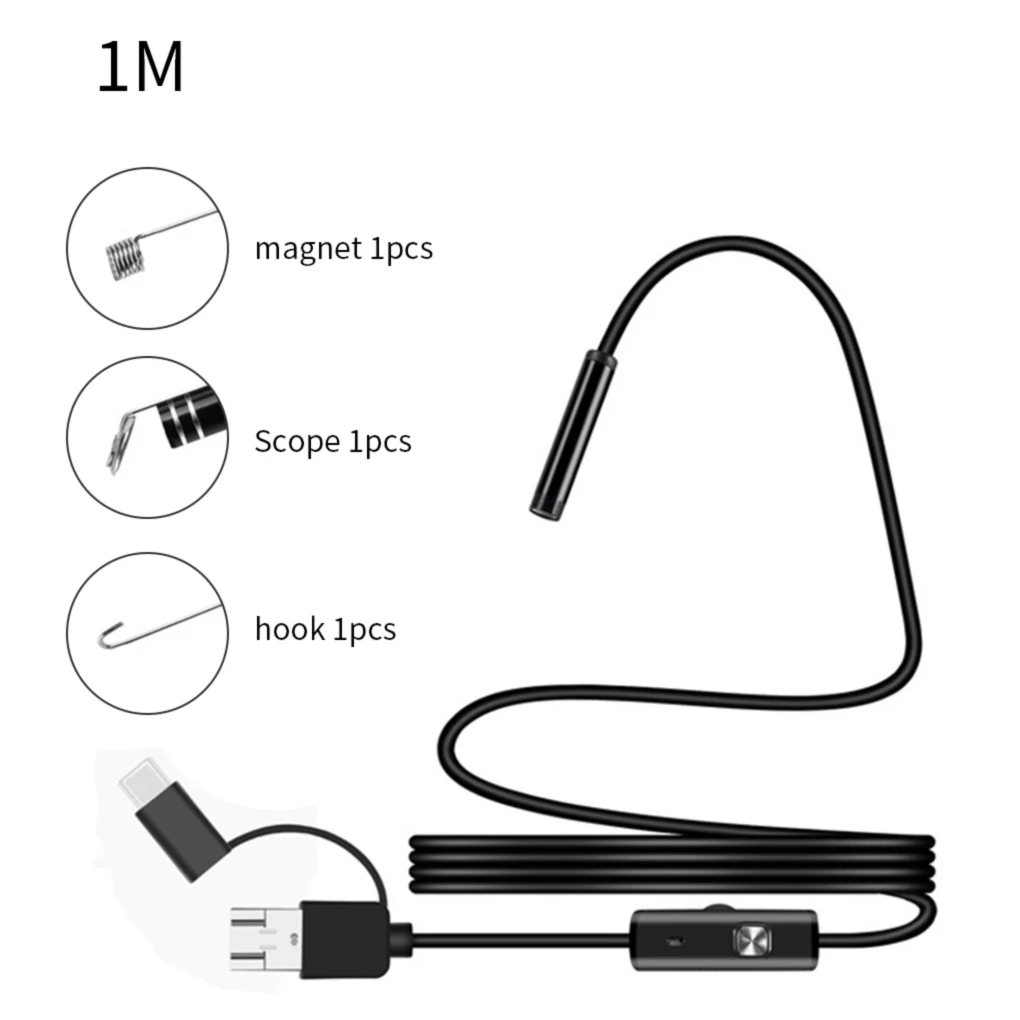 

HD Endoscope Mobile Phone Inspection Camera Vent Pipe Engine USB Inspection Endoscope 5m