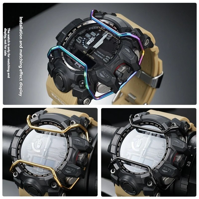 Фото Металлический защитный бампер-комплект для часов Casio G-SHOCK GWG1000 GG1000 Big Mudman Small Mudmaster, модифицированные детали для часов №3