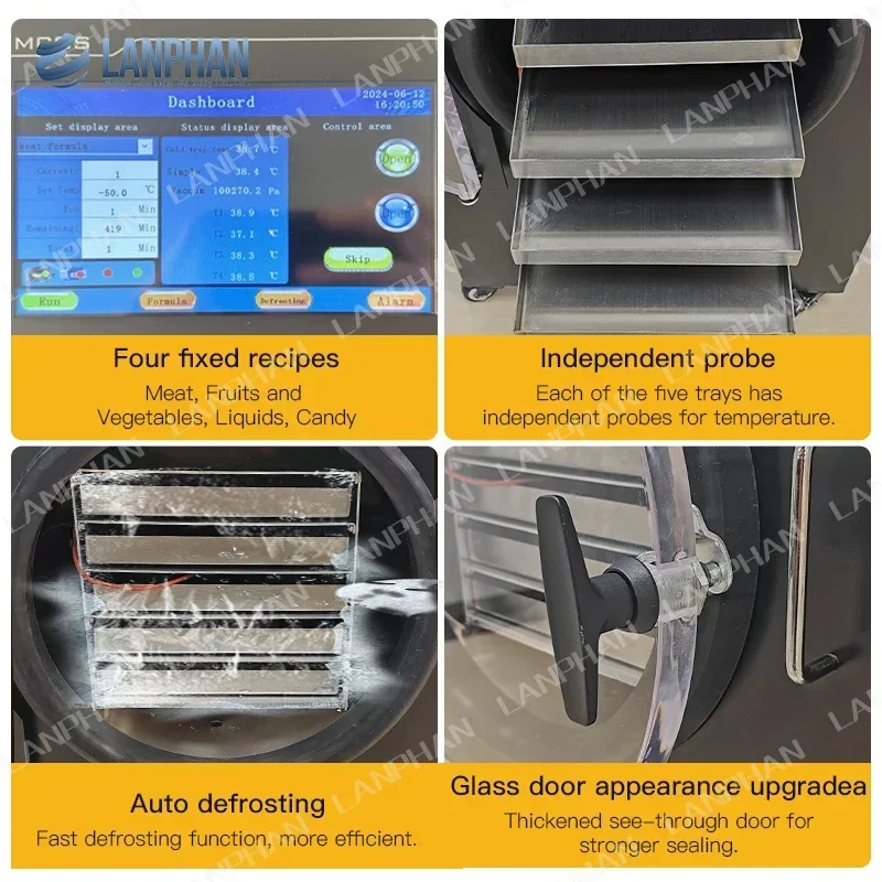 Дешевая 5 кг 7 лотков Вакуумная сушилка для езе Маленький безмасляный насос