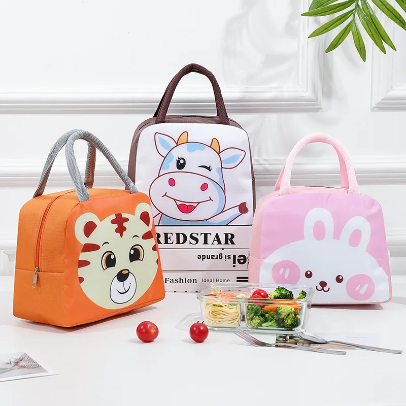 

2022 New Cartoon Lunch Bag Portable Men and Women Children Students Insulation Lunch Box Picnic Travel Food Storage Container