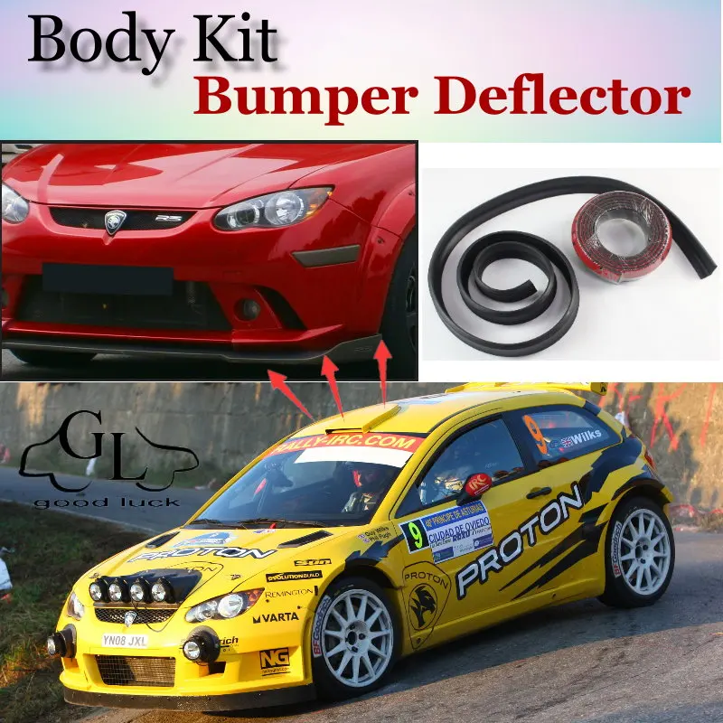 

Дефлектор губ для бампера Proton Satria/Neo, передняя юбка спойлера ДЛЯ TopGear, для тюнинга автомобиля, комплекта кузова, полосы