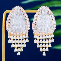 kellybola 2022 new fashion gorgeous delicate big round drop earrings for women bridal wedding daily party boucle doreille femme