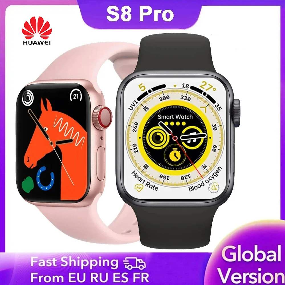 

Смарт-часы Huawei S8 pro, индонезийский резерв мощности, арабский, без перманентного календаря, маленькие, секундные Смарт-часы Amazfit, Новое поступление