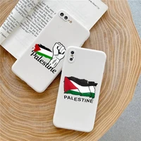 free palestine phone case candy color for iphone 6 7 8 11 12 13 s mini pro x xs xr max plus