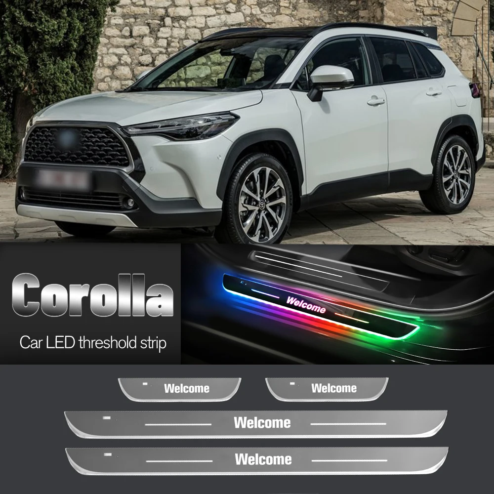 Автомобильный порог для Toyota Corolla 1997-2023 2015 2019 2020 2022 индивидуальный логотип