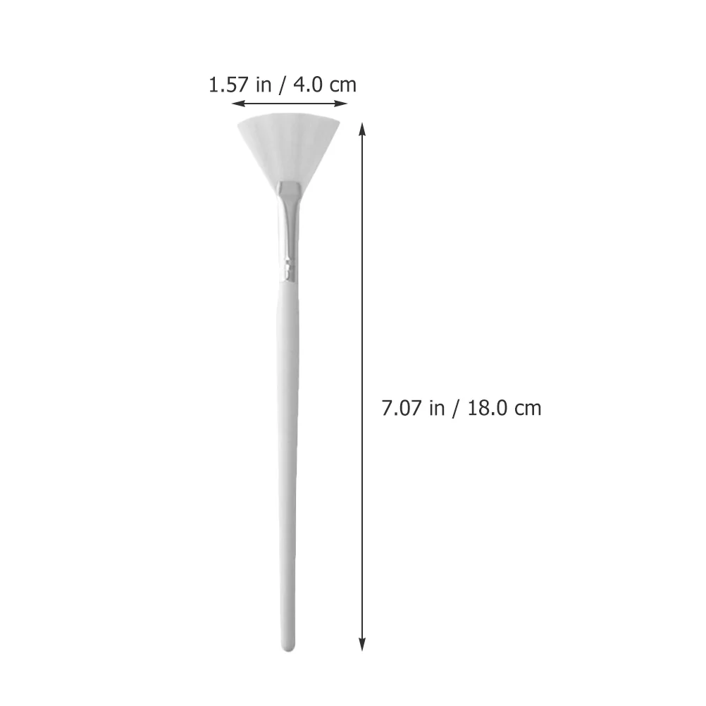 Маски Веерообразная щетка для лица Инструменты косметолога Аппликатор Белая