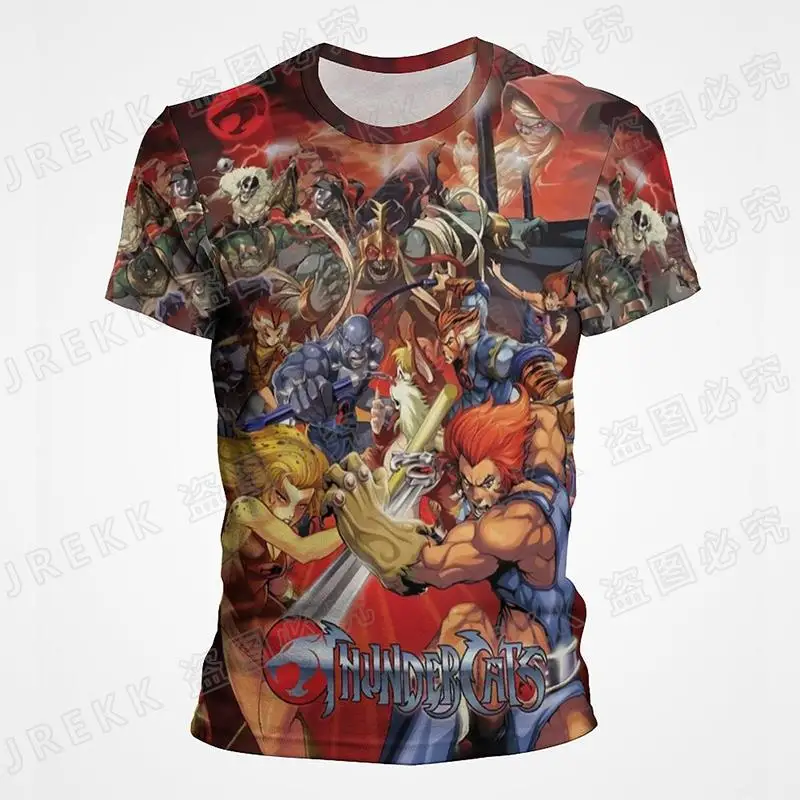 

3D Thundercats Cartoon Superhero Printed T Shirt For Men Women Kid T-shirts Summer Breathable Short Sleeve Tees Clothes Clothing