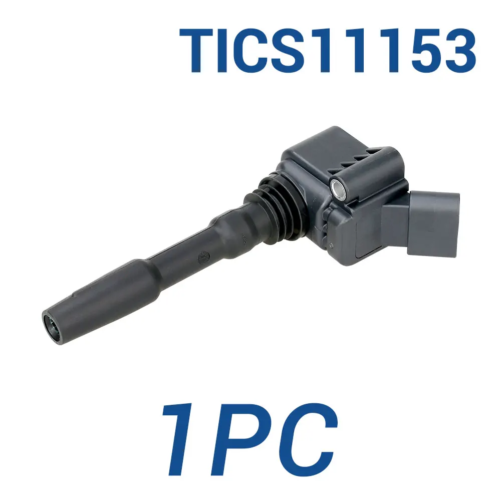 

1 шт. Катушка зажигания TICS11153 Заменить для VW 06L905110D 0986221072 95890511000 06H905110D 0040102009 06L905110E 06K905110J