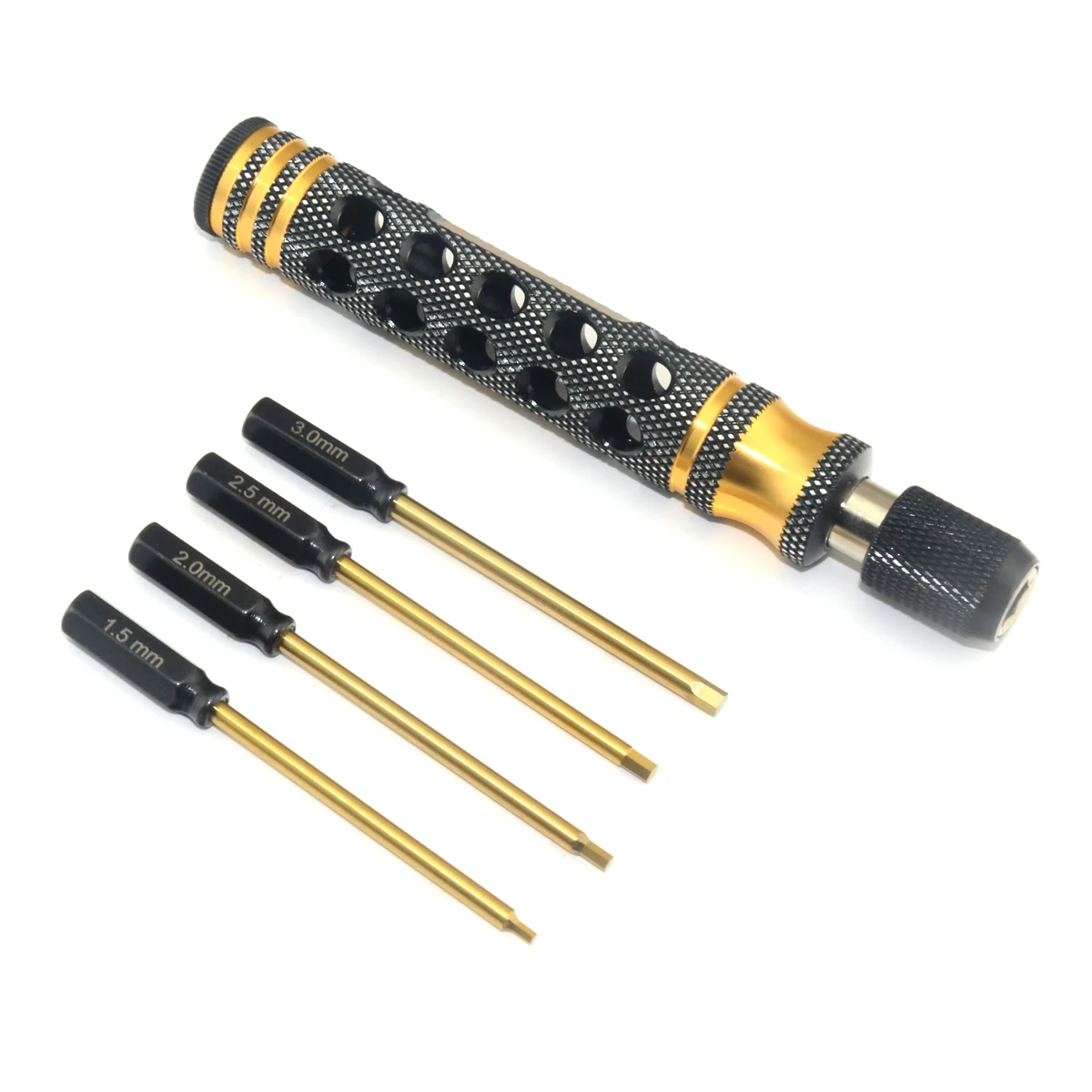 

4in1 Hex Screwdriver 1.5 2.0 2.5 3.0mm Lightweight Hollow Handle Hexagon Screw Driver for RC Car Drone Aircraft Helicopter
