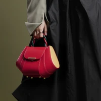 hot selling leather bag womens messenger bag dumpling bag new shoulder handbag fashion retro trend niche design bag