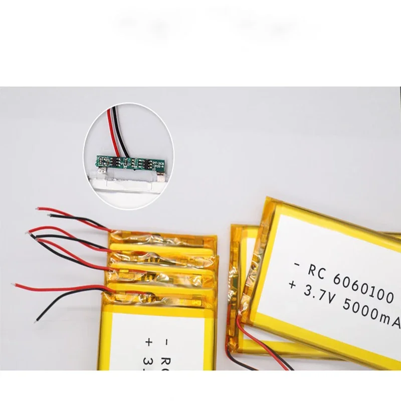 Перезаряжаемый полимерный литий-ионный аккумулятор высокой емкости 3 7 в 6060100-5000