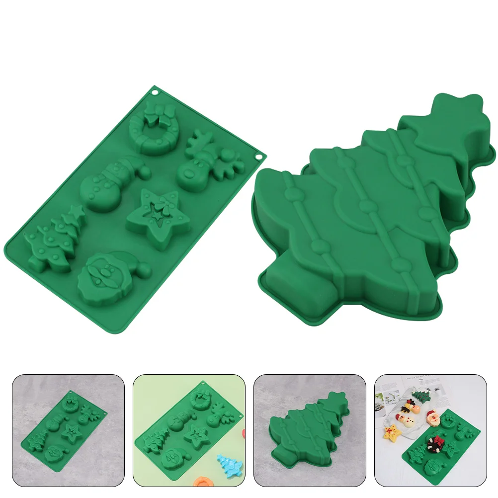 

2Pcs Christmas Cake DIY Cake Chocolate Party Candy