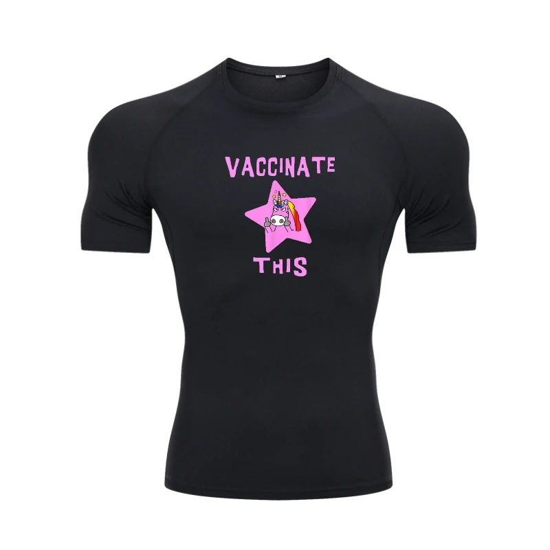 

Футболка с забавной надписью «вакцинация с этой мамой», футболки, Новое поступление, хлопковые топы и футболки, повседневные для мужчин