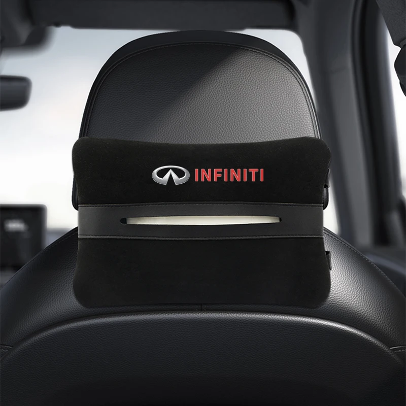 Universal Car Tissue Storage Bag Multifunctional Car-Mounted Paper Towel Box For Infiniti QX60 Q30 Q50L Accessories |