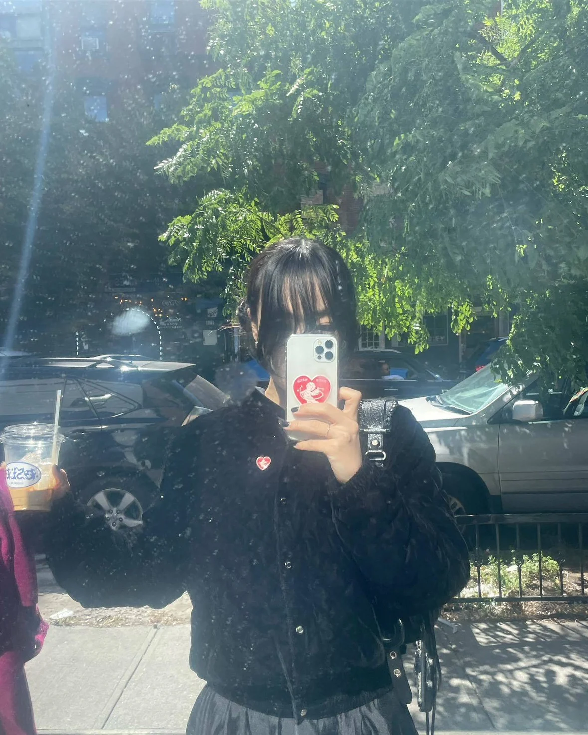 [В наличии] Южная Корея Fletta Ретро вельветовый розовый ромб воротник-стойка