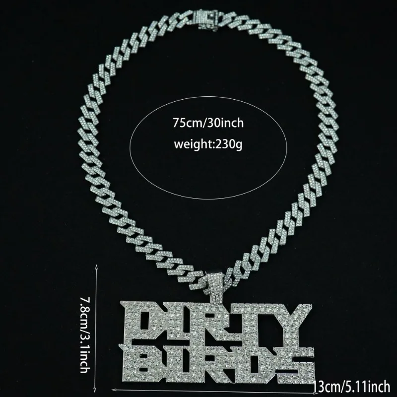 Фото Мужское ожерелье DIRTY BIRDS из сплава с подвеской в виде супер чаши-рок, панк, готика, хип-хоп, смелая эффектная цепочка, ювелирное изделие, подарок для мужчин №2