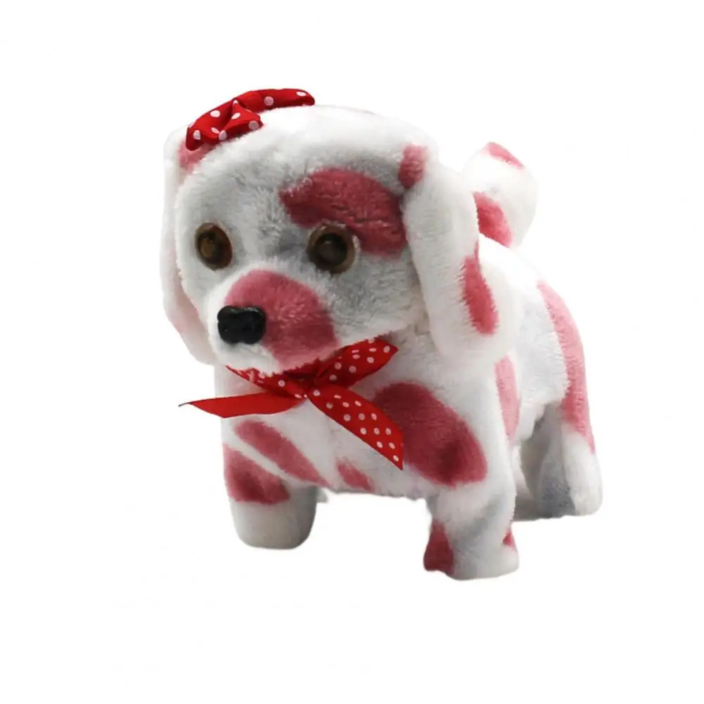 Kids Plush Toy Forward Backward Glowing Eyes Barking Wagging