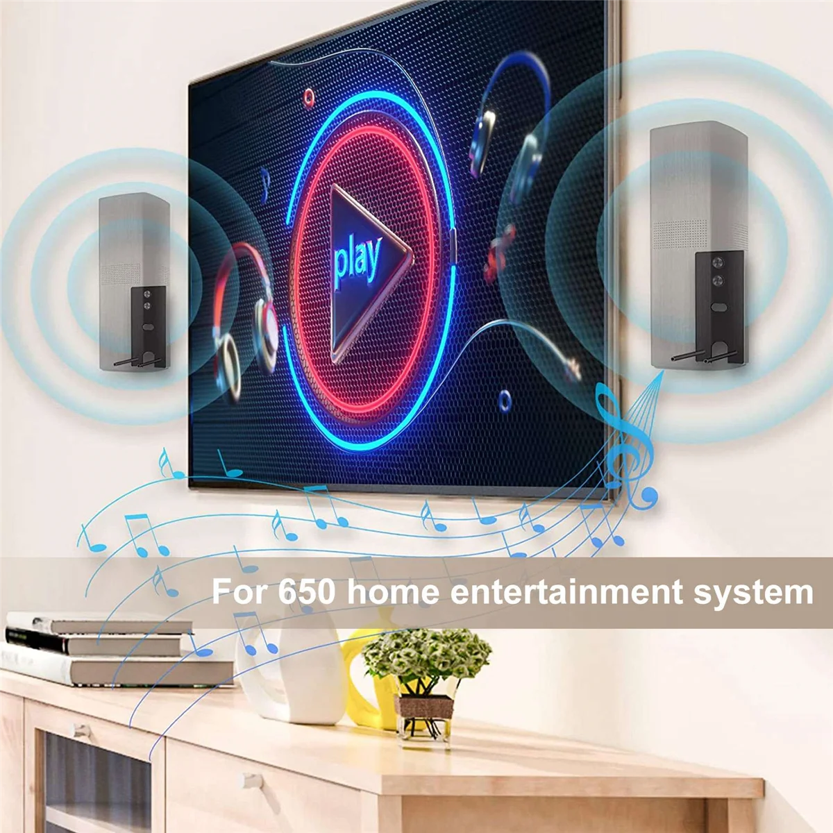 Стальные черные настенные кронштейны для замены OmniJewel Lifestyle 650 и объемных