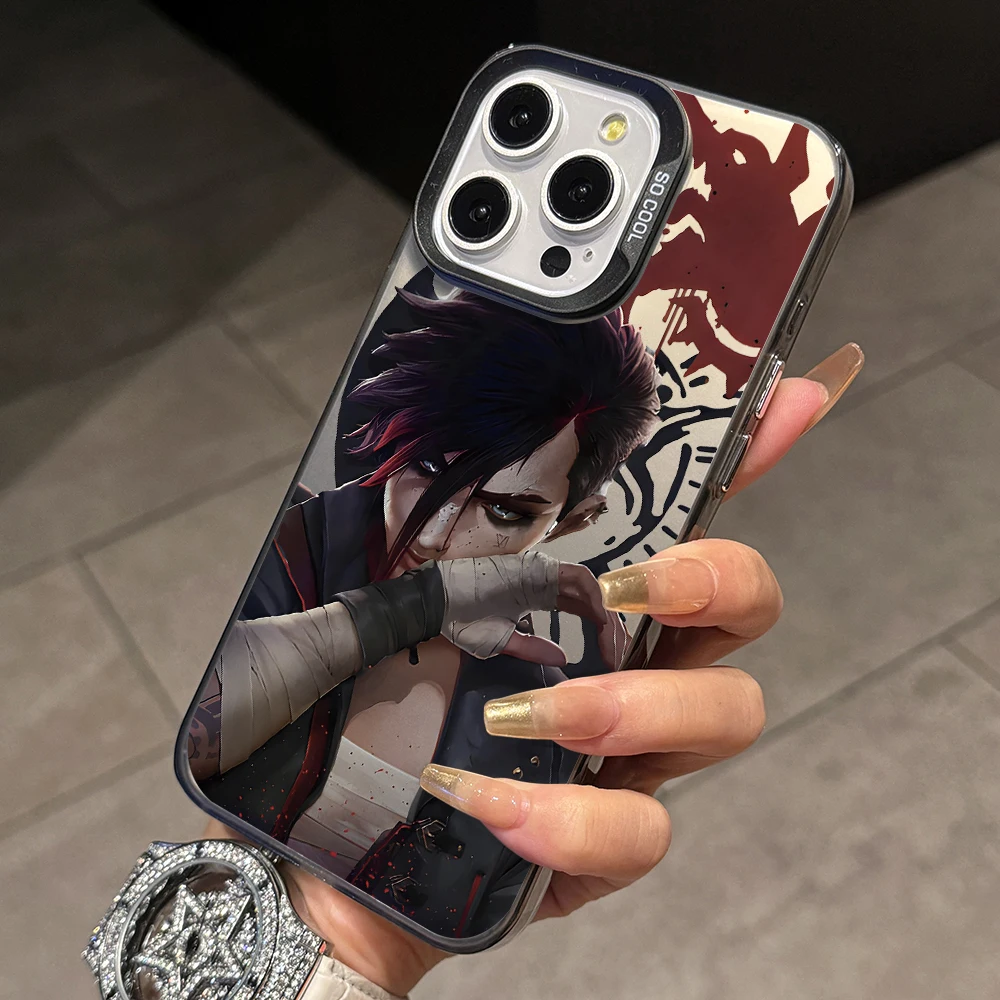 Фото Чехол для телефона Jinxes Arcane L-Lol Vi для Samsung Galaxy S25 S24 S23 S22 S21 S20 Note20 Ultra Plus 4G 5G с защитой от падения, матовая задняя крышка №1