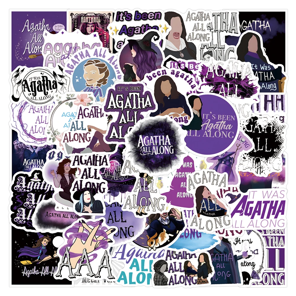 10/30/55 шт. Новый сериал &quotАгата Все вместе&quot наклейки мультяшные детские игрушка