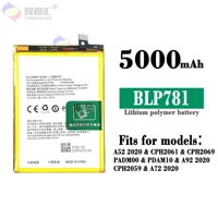 original 5000mah blp781 battery for oppo a52 a72 a92 blp781 smartphone batteries