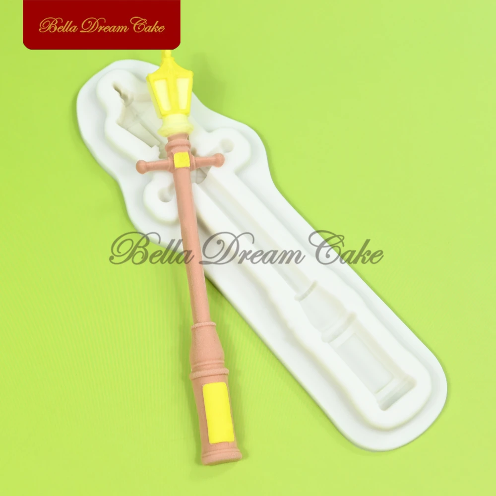 Мини-лампа дизайн столба силиконовая форма для помадки ​ 3D шоколада сделай сам