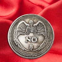 yes or no skull commemorative coin souvenir challenge collectible coins collection art craft nice one