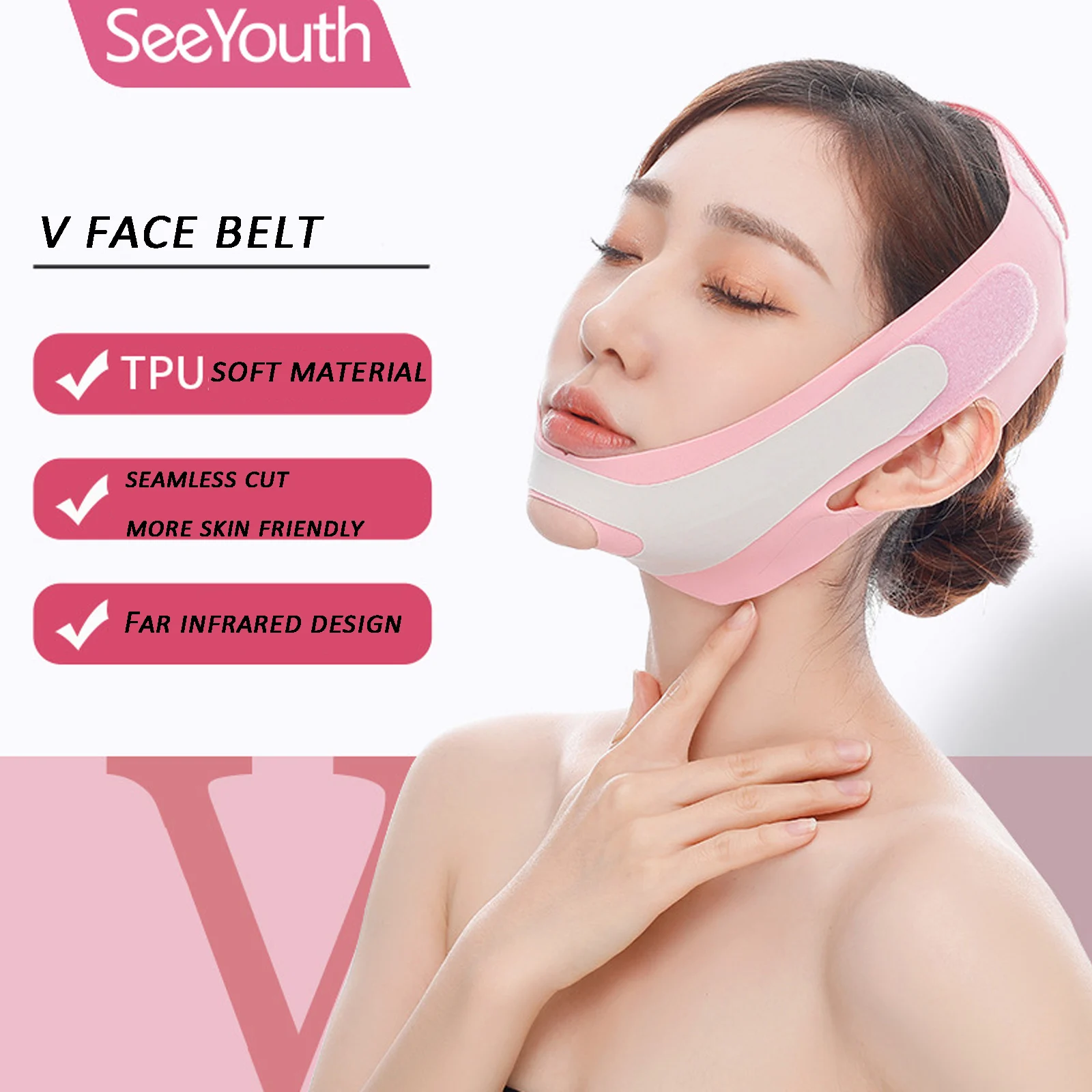 

V Shape Face Lifting Strap Chin Cheek Lift Up Anti Aging Facial Slimming Bandage Double Chin Reducer Beauty Face Skin Care
