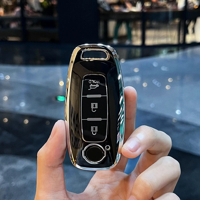 

Чехол для автомобильного ключа из ТПУ для Nissan X-trail T33 Qasqhai J12 Qashqai 2022 Juke 2023, брелок для ключей Ariya Altima Teana, аксессуары